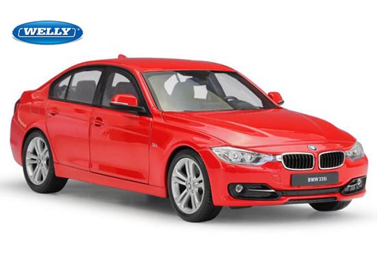 Welly BMW 335i Diecast Car Model 1:18 Scale Red