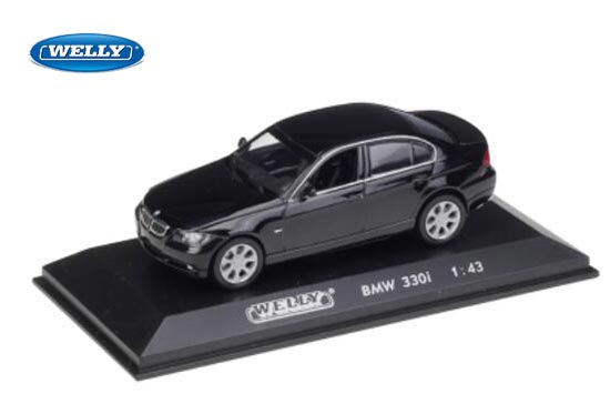 BMW 330i 2009 Welly 1/43 DIECAST Comme neuf loose environ 10.16 cm 4 in 