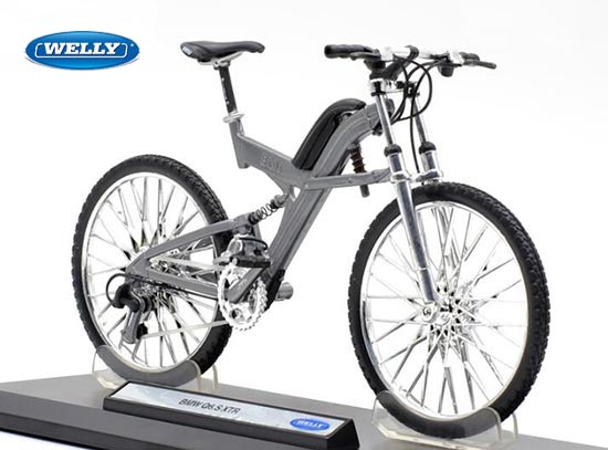 Welly BMW Q6 S XTR Bicycle Diecast Model 1:10 Scale Gray