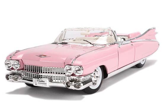 Maisto Cadillac Eldorado Diecast Model 1:18 Scale Pink / Red