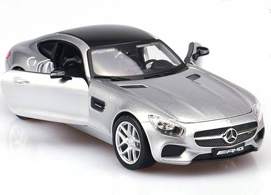 Maisto Mercedes Benz AMG GT 1:18 Diecast Model Car Silver