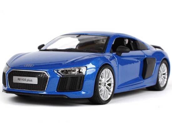 Maisto Audi R8 V10 Plus Diecast Model 1:24 Scale Blue / Gray