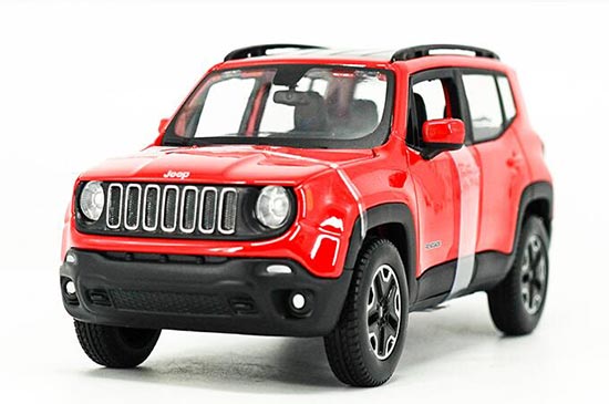 Maisto Jeep Renegade Diecast Model 1:24 Scale Red