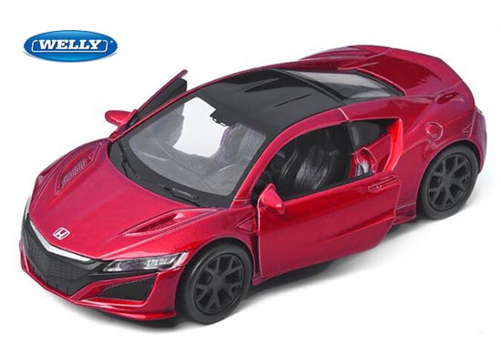 Welly 2015 Honda Acura NSX Diecast Toy Kids 1:36 Scale Red