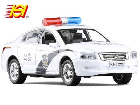 SH Honda Accord Diecast Toy Police Kids 1:32 Scale White