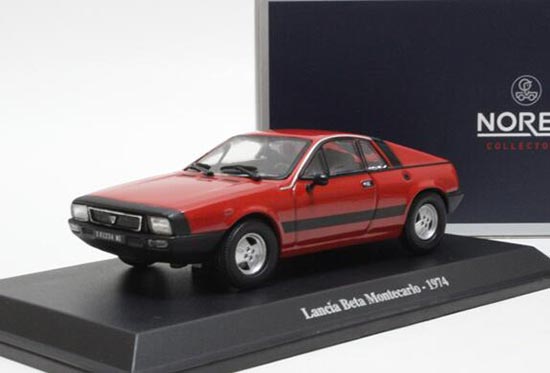 NOREV Lancia Beta Montecarlo Diecast Model 1:43 Scale Red