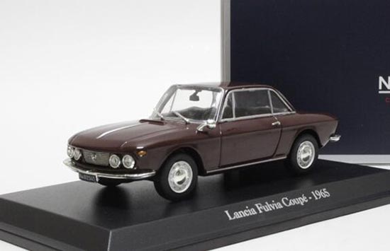 Norev 1965 Lancia Fulvia Coupe Diecast Model 1:43 Scale Brown
