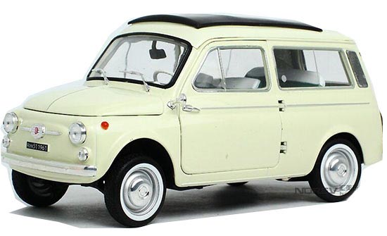 Norev 1960 Fiat 500 Diecast Model 1:18 Scale White