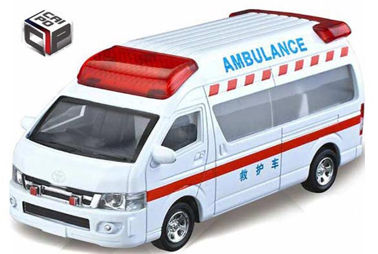 Caipo Toyota Ambulance Diecast Toy Kids 1:32 Scale White