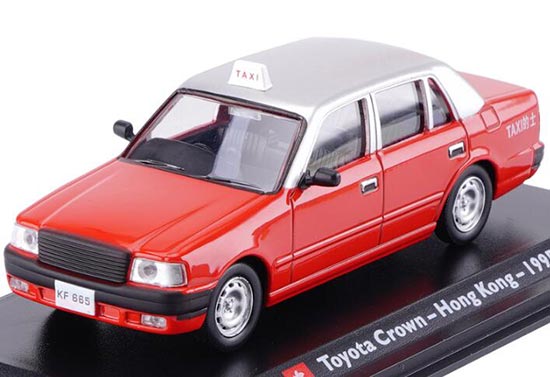 LEO 1995 Toyota Crown Taxi Diecast Model 1:43 Scale Red