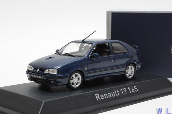 NOREV Renault 19 16S Diecast Model 1:43 Scale Blue