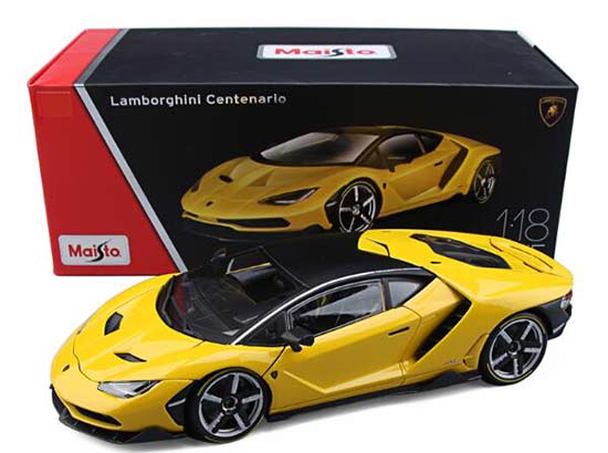 Maisto Lamborghini Centenario LP770-4 Diecast Model 1:18 Yellow