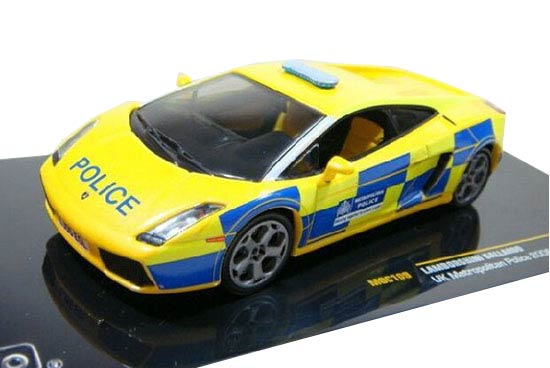 IXO Lamborghini Gallardo Police Diecast Model 1:43 Yellow