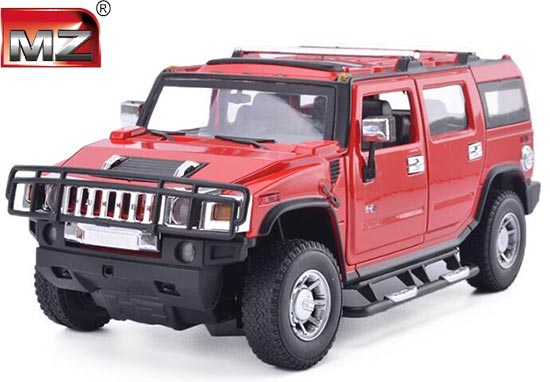 MZ Hummer H2 Diecast Model 1:24 Blue / Red / Army Green