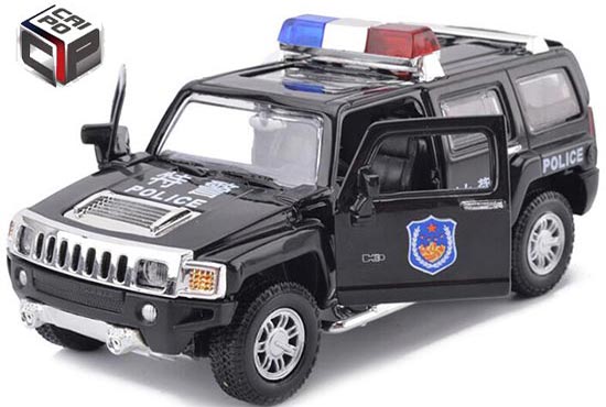 Caipo Hummer H3 Diecast Toy Kids 1:32 Black / White