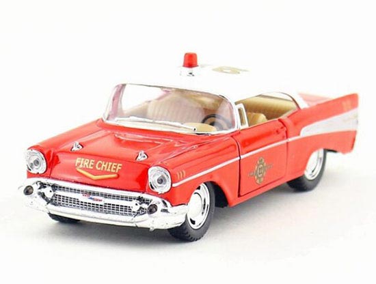 Kinsmart 1957 Chevrolet Bel Air Fire Engine Diecast Toy 1:40