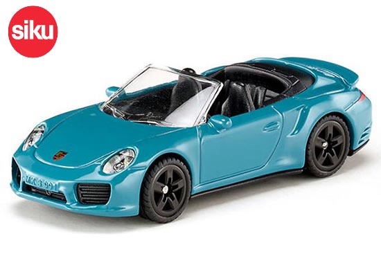SIKU 1523 Porsche 911 Turbo S Cabriolet Diecast Car Toy Blue
