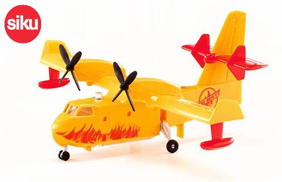 SIKU 1793 Amphibious Aircraft Fire Rescue Diecast Toy Yellow