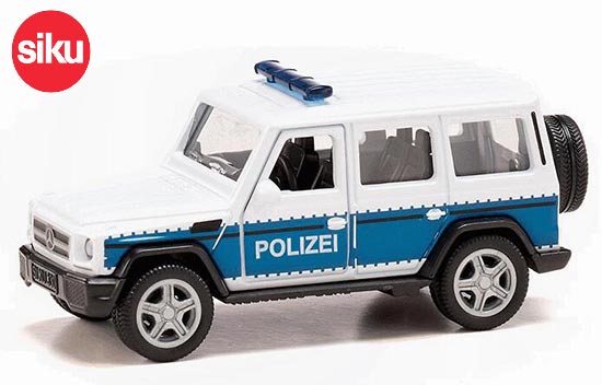 SIKU 2308 Mercedes Benz G65 AMG Diecast Police Toy 1:50 White