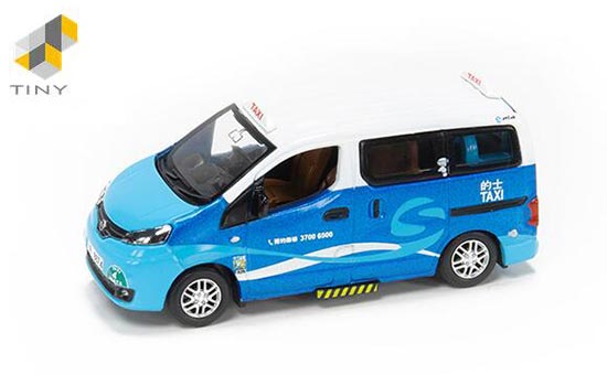 Tiny Hong Kong Syncab Multi-Purpose Taxi Diecast Toy Blue