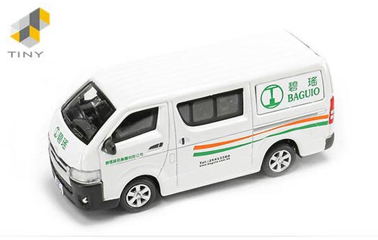 Tiny Toyota Hiace Diecast Toy Baguio Painting White