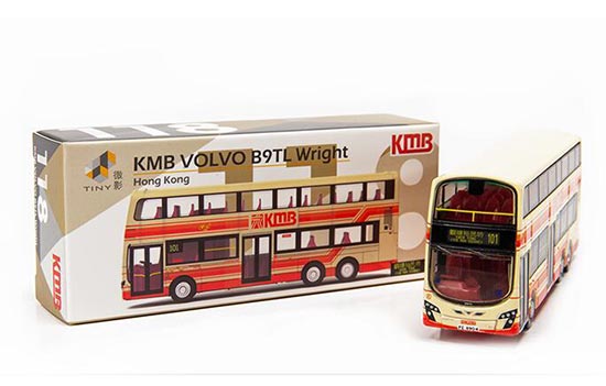 Tiny KMB Volvo B9TL Wright Double Decker Bus Diecast Toy [BB03B164]