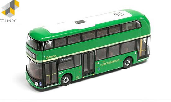Tiny London New Routemaster Double Decker Bus Diecast Toy Green