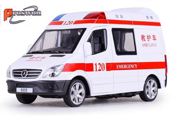 Proswon Mercedes Benz Sprinter Diecast Ambulance Toy 1:32 Scale