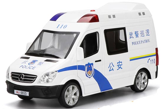 Proswon Mercedes Benz Sprinter Diecast Police Toy 1:32 Scale