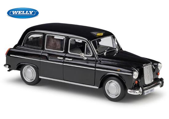Welly Austin FX4 London Taxi Diecast Car Model 1:24 Scale Black