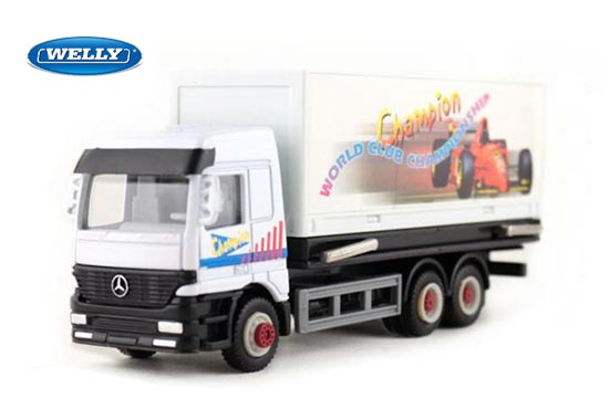 Welly Mercedes Benz Box Truck Diecast Toy White