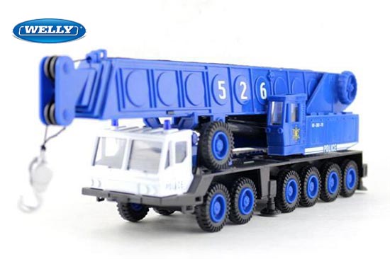 Welly Mobile Crane Diecast Toy Police Blue