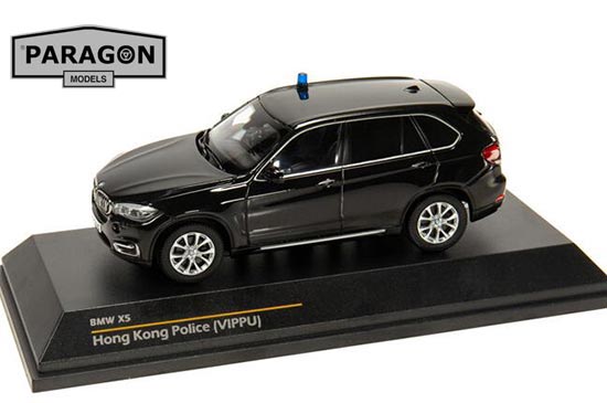 Paragon BMW X5 Diecast SUV Model Police 1:43 Scale Black
