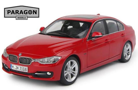 Paragon BMW 3 Series 335i Diecast Model 1:18 Scale Blue / Red