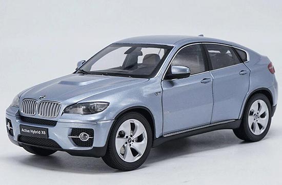 Kyosho BMW X6 Active Hybrid Diecast SUV Model 1:18 Scale Blue