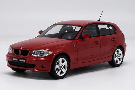 Kyosho BMW 1 Series 120i Diecast Car Model 1:18 Black / Red
