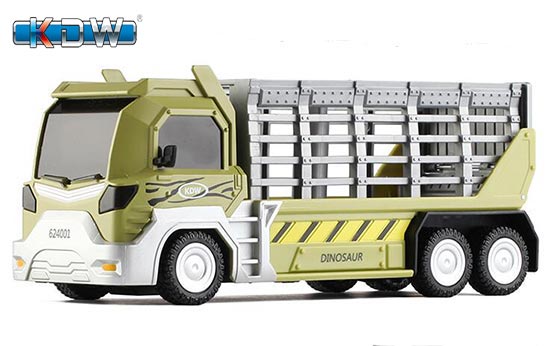 KDW Dinosaur Transportation Truck Diecast Toy Green