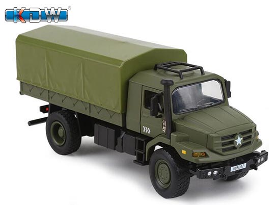 KDW Army Truck Diecast Toy 1:36 Scale Army Green