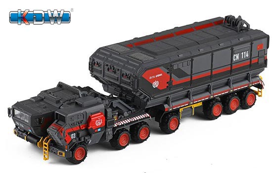KDW CN114-03 Carrier Diecast Model 1:144 Scale Black-Red