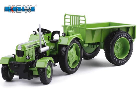 KDW Tractor Diecast Toy 1:18 Scale Red / Green