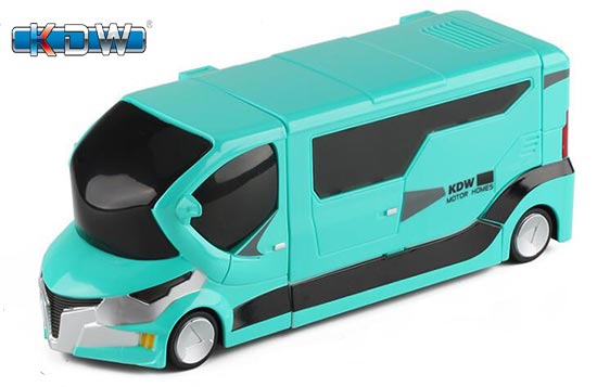 KDW Motor Homes Diecast Toy 1:20 Scale Blue / Pink / Green