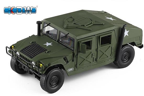 KDW Hummer H1 Diecast Model 1:18 Scale Army Green