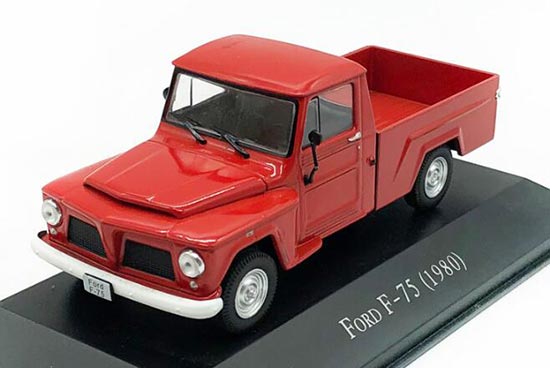 IXO 1980 Ford F-75 Diecast Pickup Truck Model 1:43 Scale Red