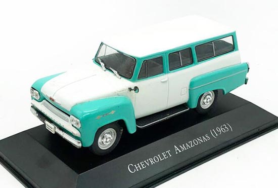IXO 1963 Chevrolet Amazonas Diecast Car Model 1:43 White-Green