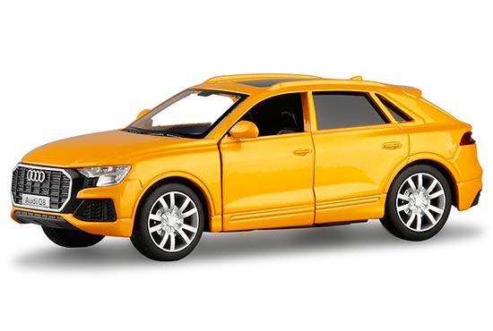 1:36 2019 Audi Q8 SUV Die Cast modelo coche juguete modelo colección blanco 