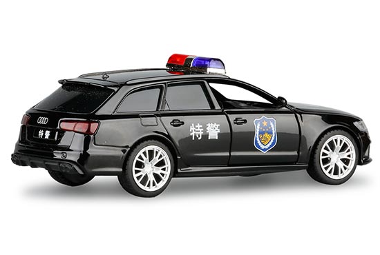 AUDI RS6 Police Car 1:36 Diecast Model Toy Car