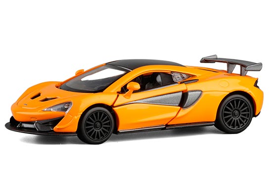 JKM McLaren 570S Diecast Toy 1:36 Scale Blue / Orange / Pink