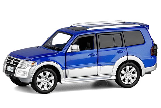 JKM Mitsubishi Pajero SUV Diecast Toy 1:32 Scale Blue