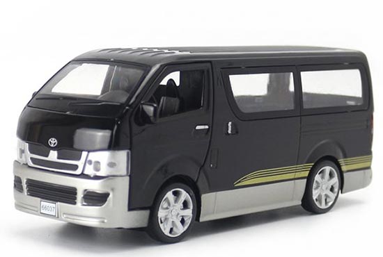 Proswon Toyota Hiace Diecast Toy 1:32 Scale Black /White /Blue