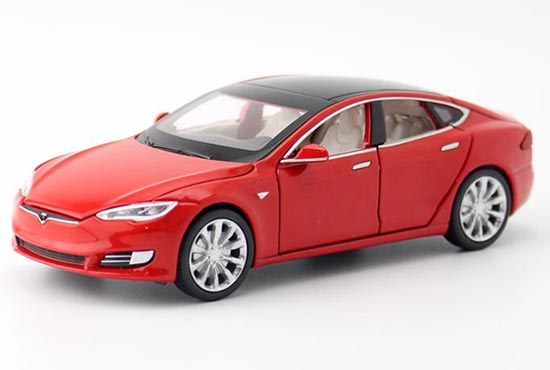Proswon Tesla Model S Diecast Toy 1:32 Black /White /Red /Blue